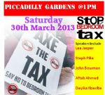 Manchester Bedroom Tax Protest 30th March